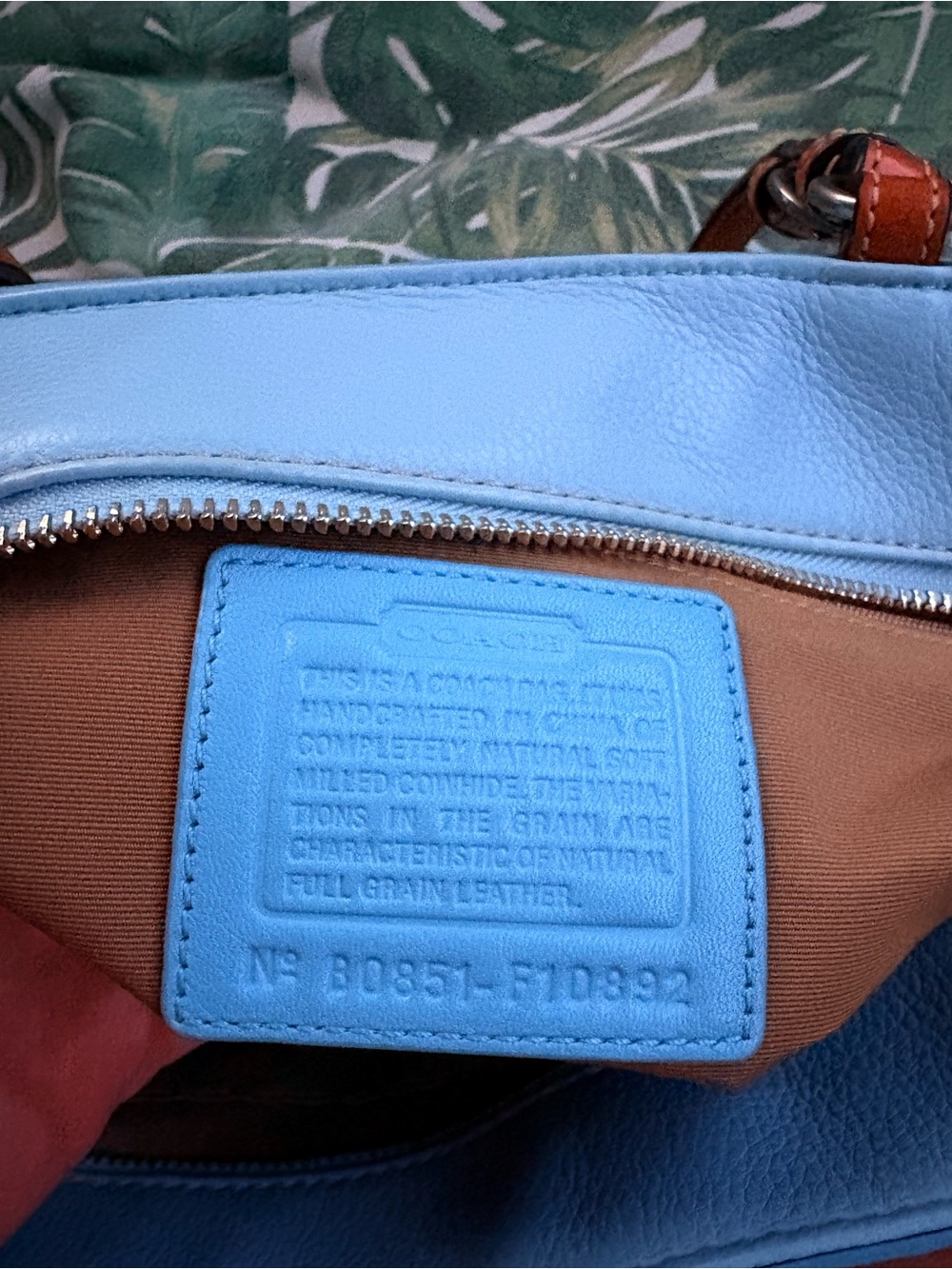 Coach bundle vintage Chelsea tote blue black leather bag - Picture 14 of 16